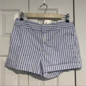 Cynthia rowley striped ruffle top shorts